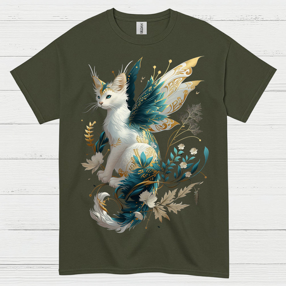 Fairy Cat Fantasy Art T Shirt