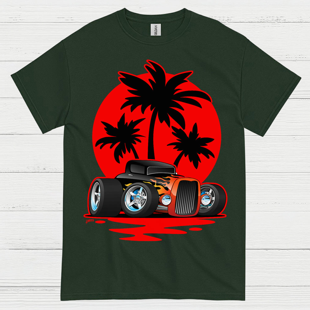 Sunset Hot Rod T Shirt