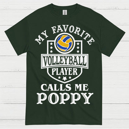 My Favorite Volleyball Player Calls Me Poppy T Shirt