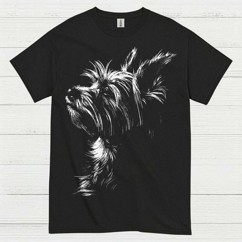 Minimal Dog Sketch Portrait T Shirt