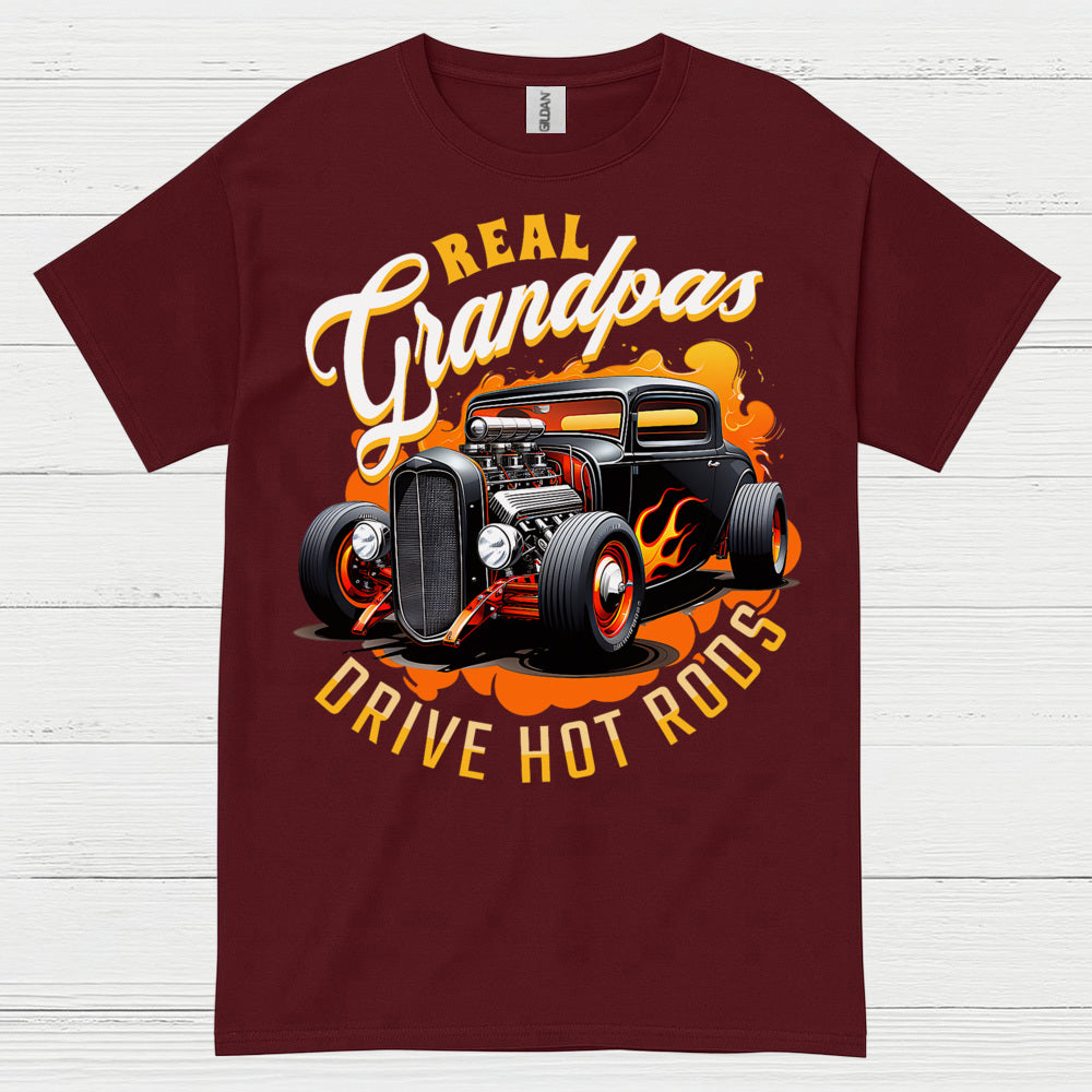 Real Grandpas Drive Hot Rods T Shirt