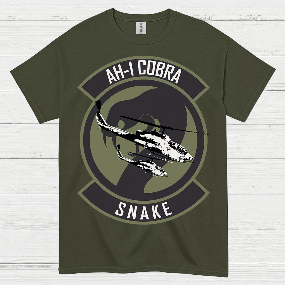AH-1 Cobra Snake Attack Helicopter T Shirt
