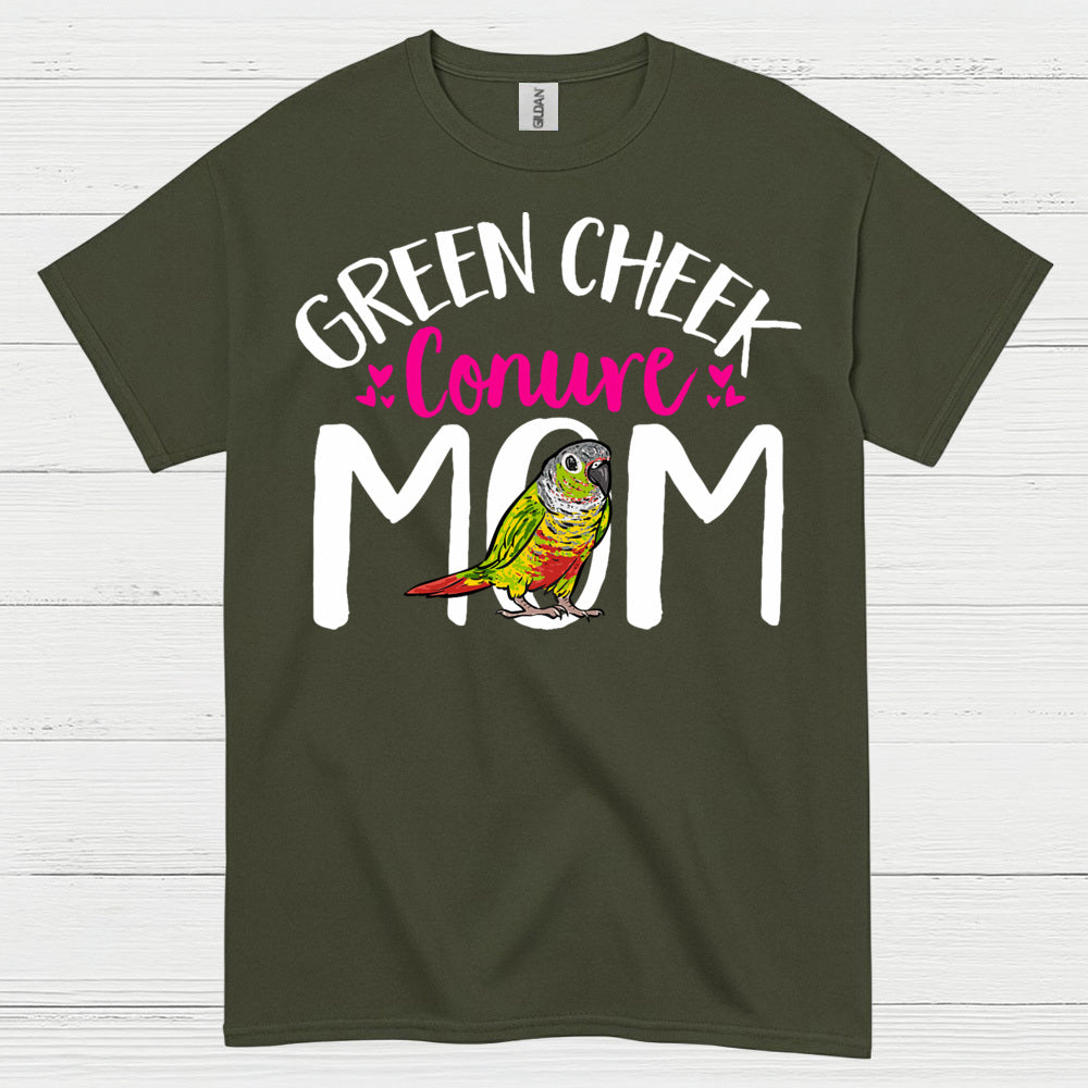 Green Cheek Conure Mom T Shirt