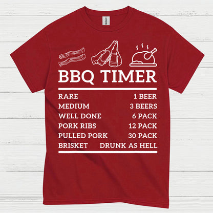 BBQ Timer Funny Beer T Shirt