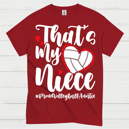Proud Volleyball Niece Aunt T Shirt