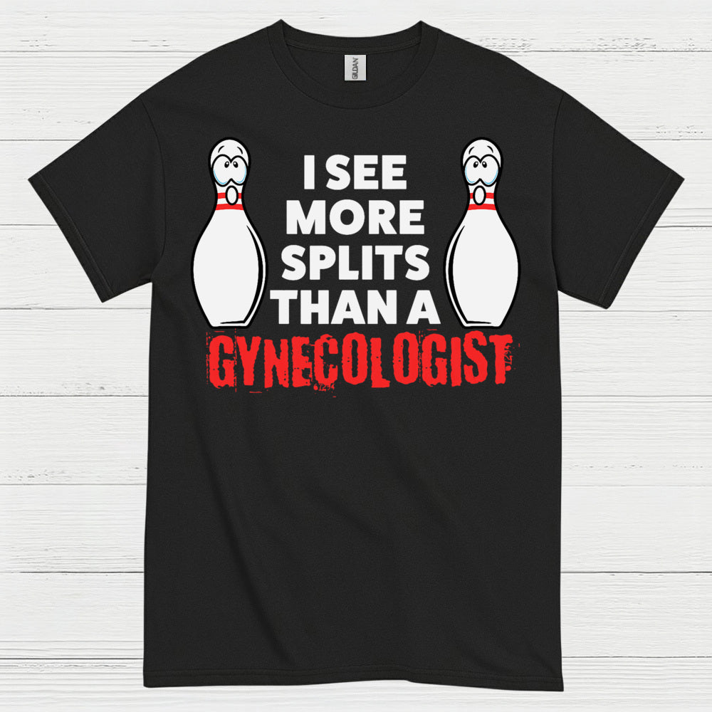 Bowling Splits Humor Funny T Shirt