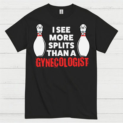 Bowling Splits Humor Funny T Shirt