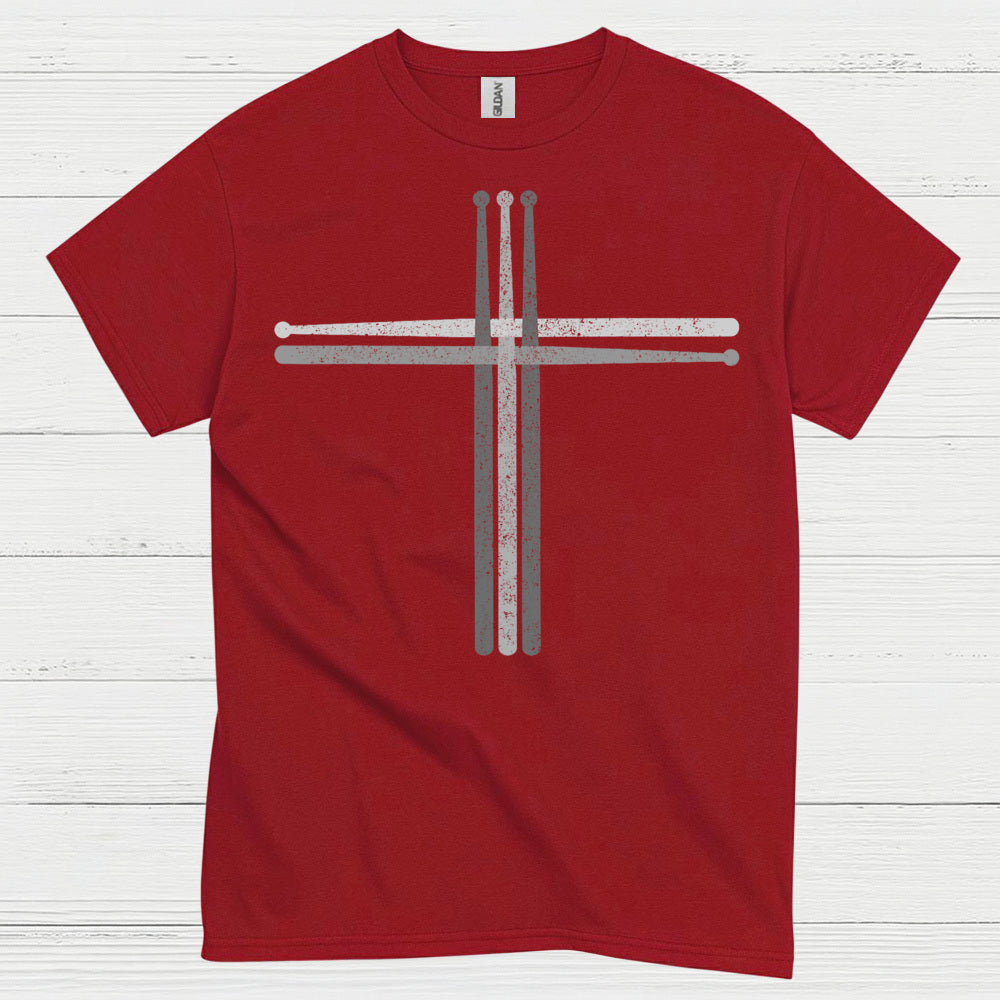 Cross Drum Sticks T Shirt