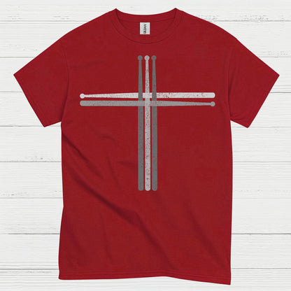 Cross Drum Sticks T Shirt