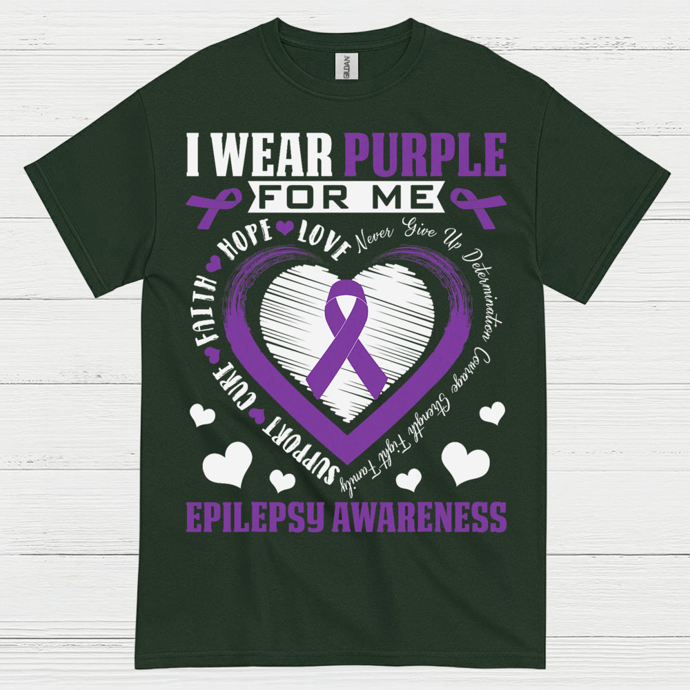 I Wear Purple Epilepsy Awareness T Shirt