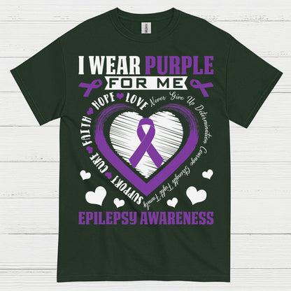 I Wear Purple Epilepsy Awareness T Shirt