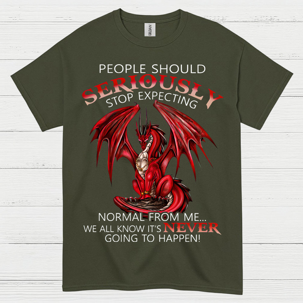 Stop Expecting Normal Dragon T Shirt