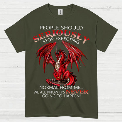 Stop Expecting Normal Dragon T Shirt