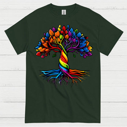 Rainbow Tree Of Life Pride T Shirt