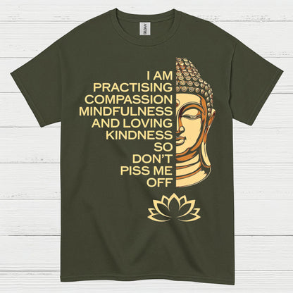 Practicing Compassion Mindfulness Quote T Shirt