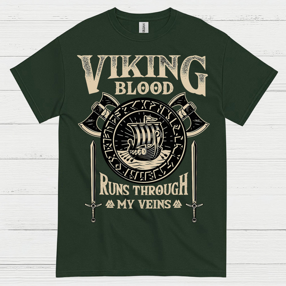Viking Blood Runs Through My Veins T Shirt
