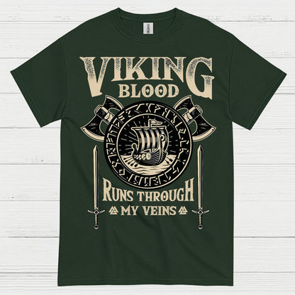 Viking Blood Runs Through My Veins T Shirt