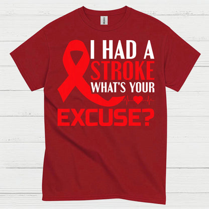 I Had A Stroke Whats Your Excuse Awareness T Shirt
