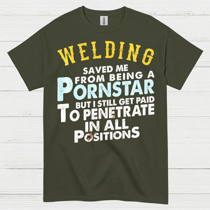 Funny Welding Positions T Shirt