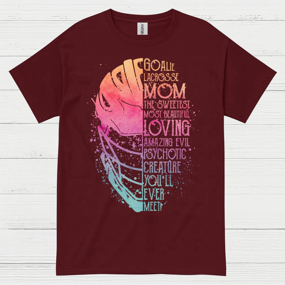 Goalie Lacrosse Mom Funny Family T Shirt