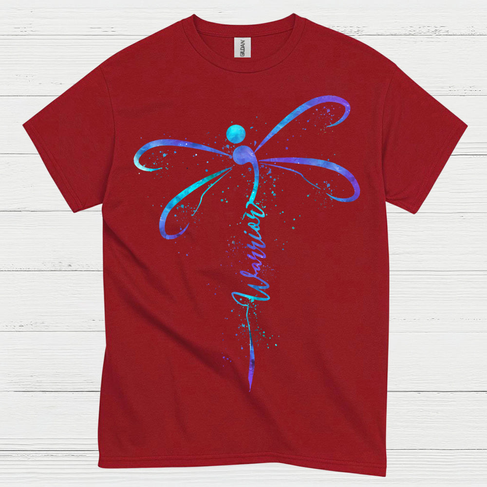 Semicolon Dragonfly Warrior T Shirt