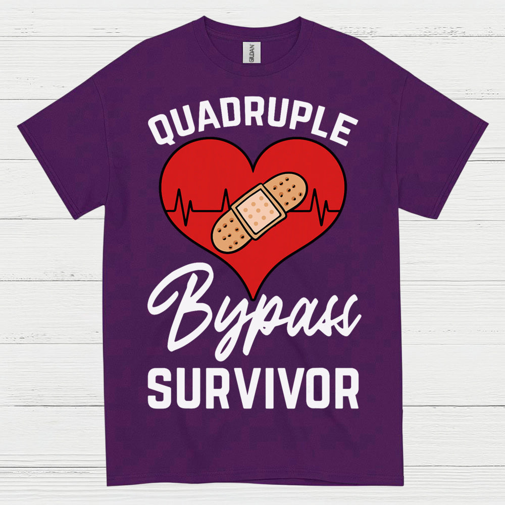 Quadruple Bypass Survivor T Shirt