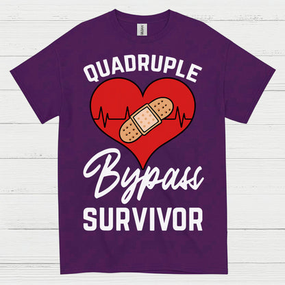 Quadruple Bypass Survivor T Shirt