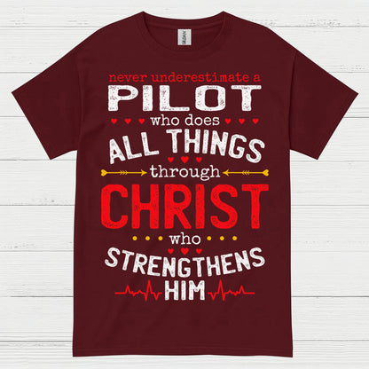 Never Underestimate A Pilot T Shirt