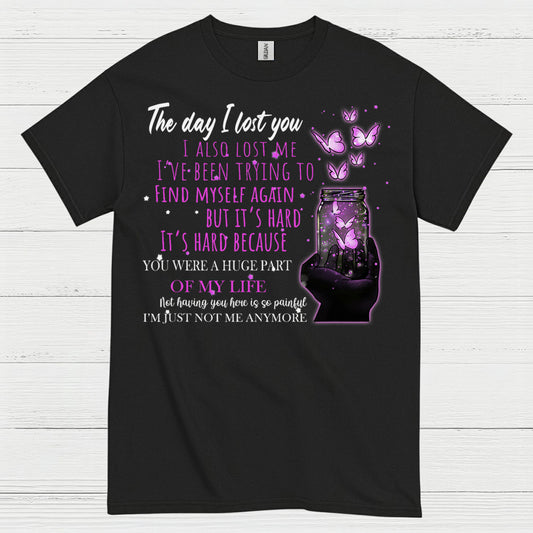 The Day I Lost You Memorial Butterfly T Shirt