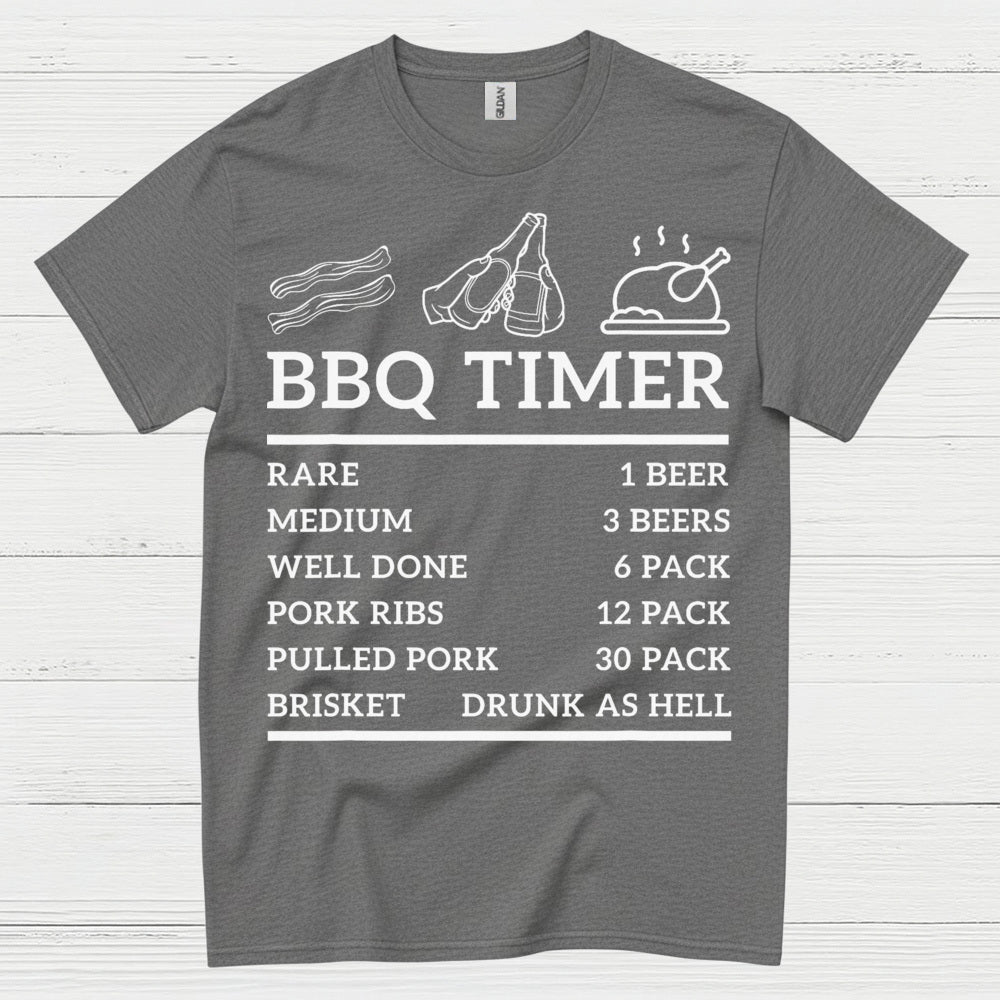 BBQ Timer Funny Beer T Shirt