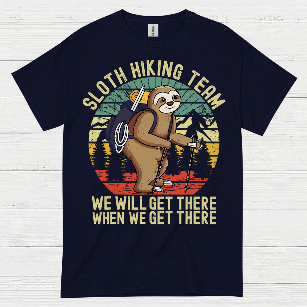 Sloth Hiking Team Funny Sloth T Shirt