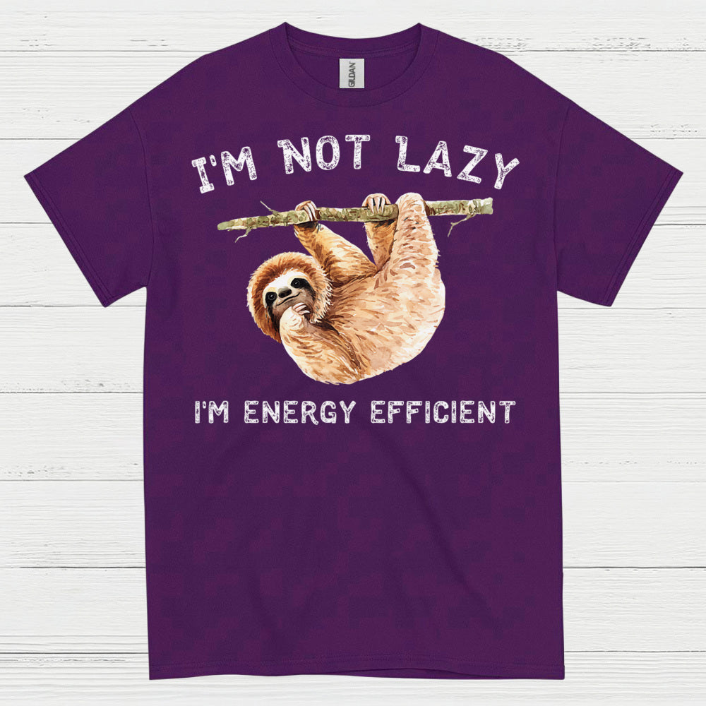 Im Not Lazy Energy Efficient Sloth T Shirt