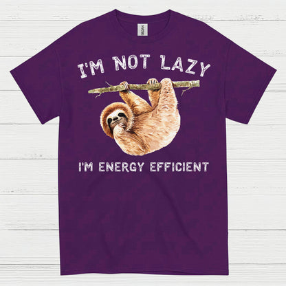 Im Not Lazy Energy Efficient Sloth T Shirt