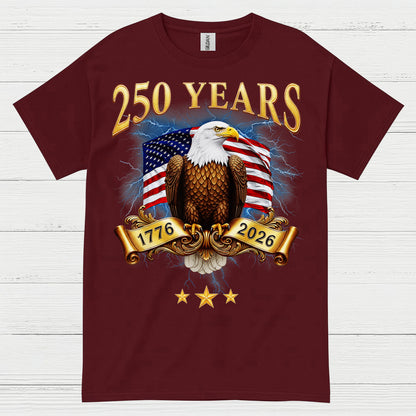 250 Years USA Eagle Freedom Heritage T Shirt
