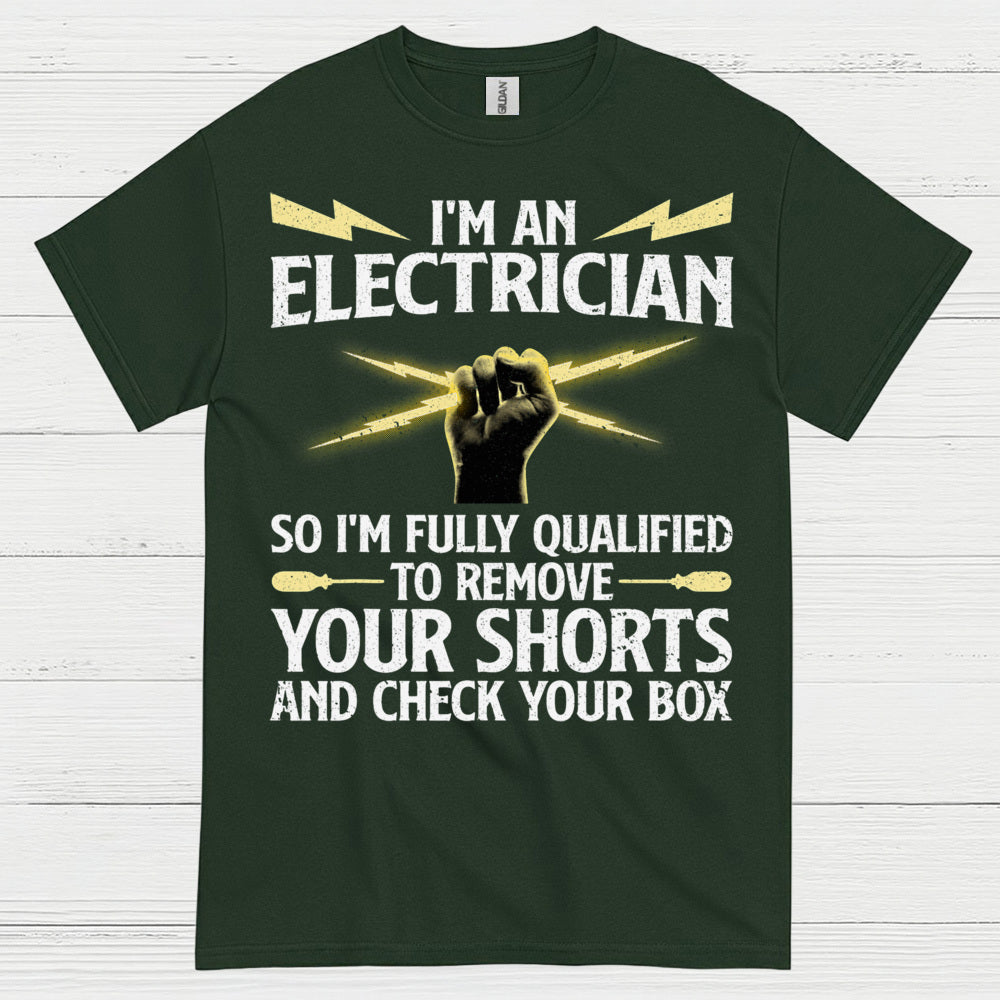 Qualified Electrician Check Your Box T Shirt