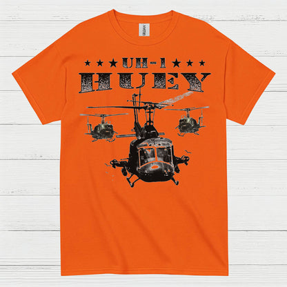 UH-1 Huey Helicopter Veteran T Shirt