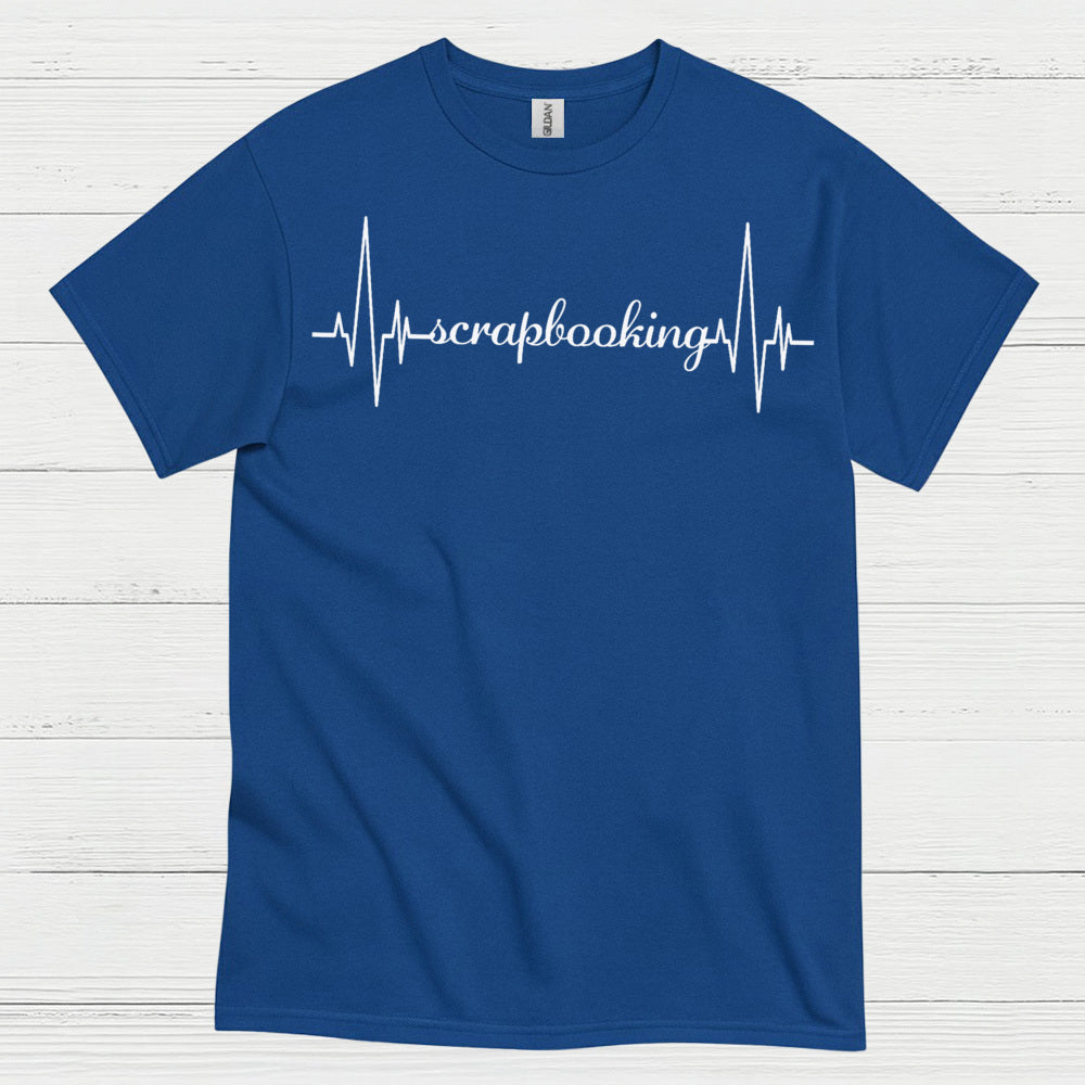 Scrapbooking Heartbeat Craft Lover T Shirt