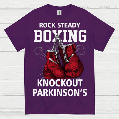 Rock Steady Boxing Knockout Parkinsons T Shirt