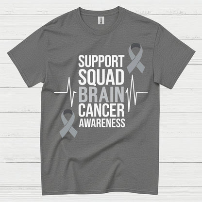 Support Squad Brain Cancer Awareness T Shirt