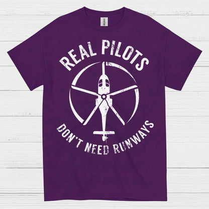 Real Pilots Don’t Need Runways T Shirt