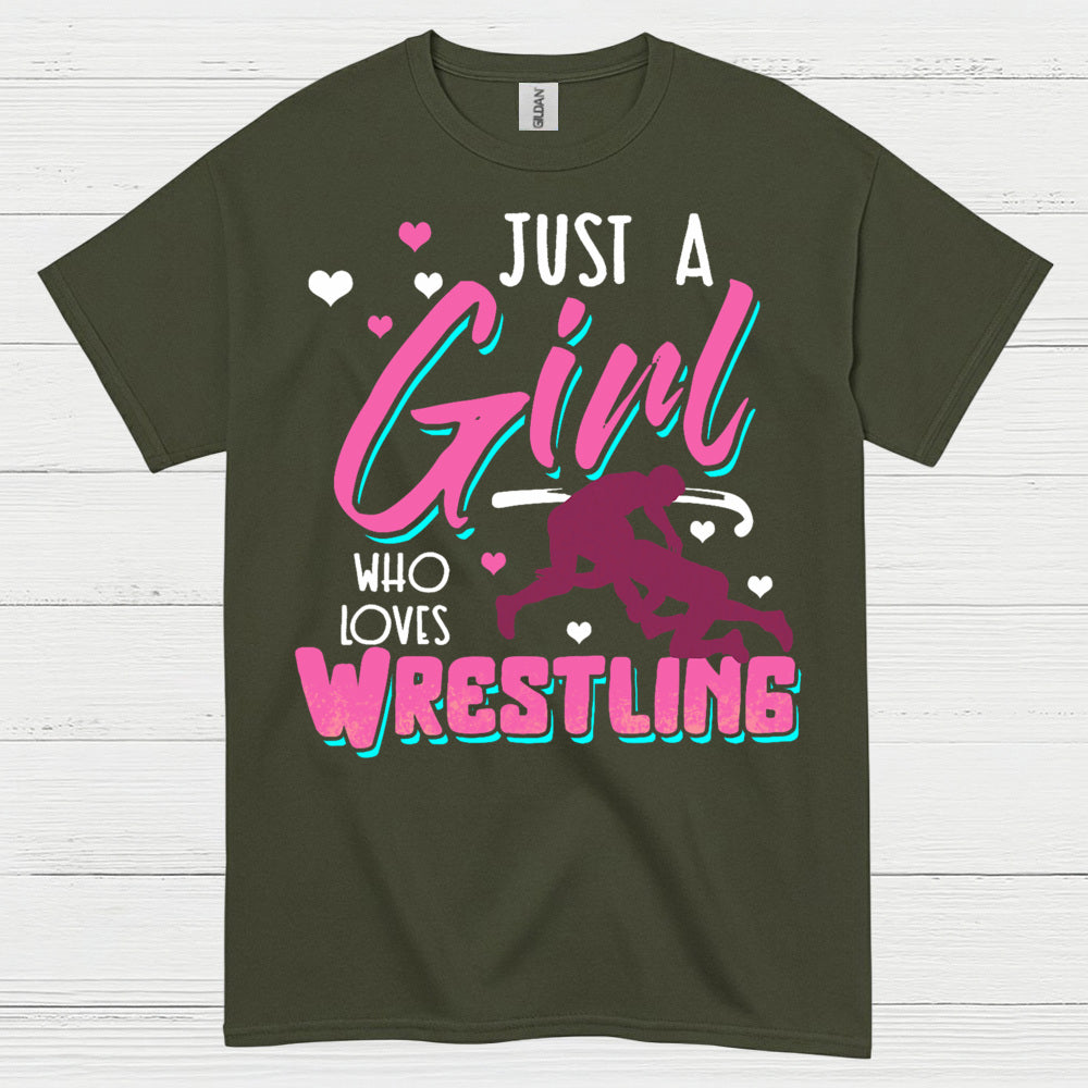 Girls Wrestling Pride Graphic T Shirt
