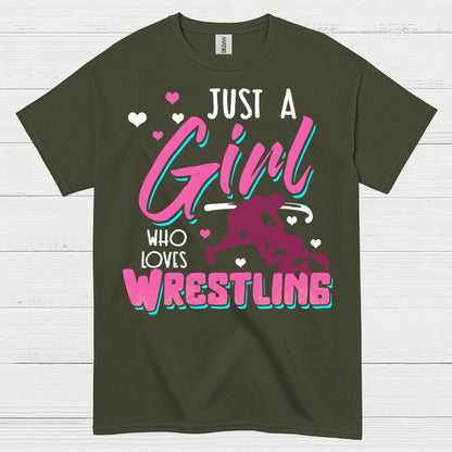 Girls Wrestling Pride Graphic T Shirt