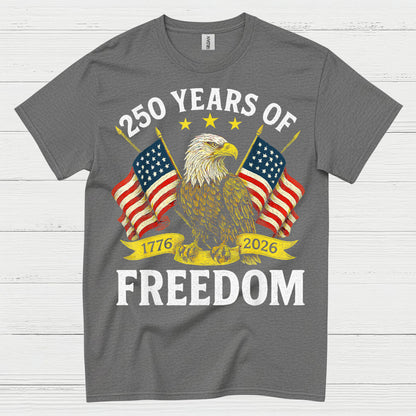 250 Years Of Freedom American Eagle Patriotic T Shirt