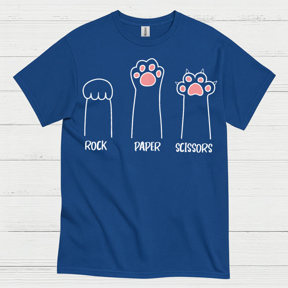 Rock Paper Scissors Cat Paw T Shirt