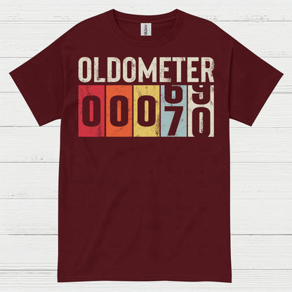 Oldometer 70 Funny Birthday T Shirt