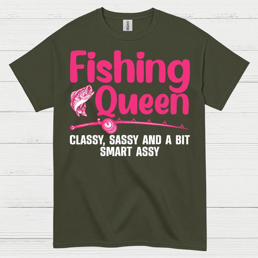 Fishing Queen Funny T Shirt