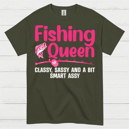 Fishing Queen Funny T Shirt