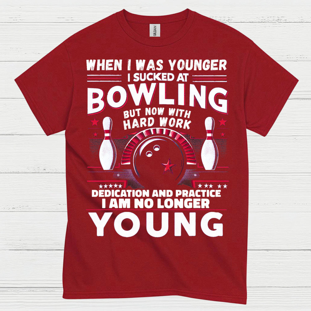 Bowling No Longer Young Funny T Shirt