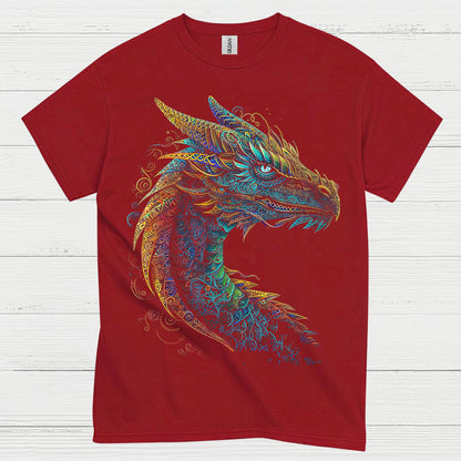 Colorful Dragon Head T Shirt
