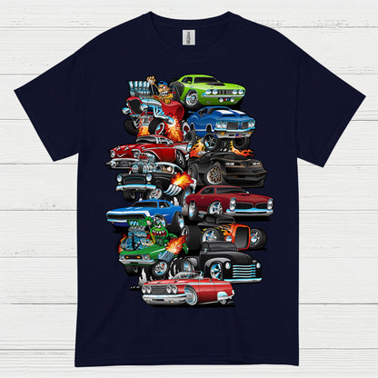 Classic Hot Rod Cars T Shirt
